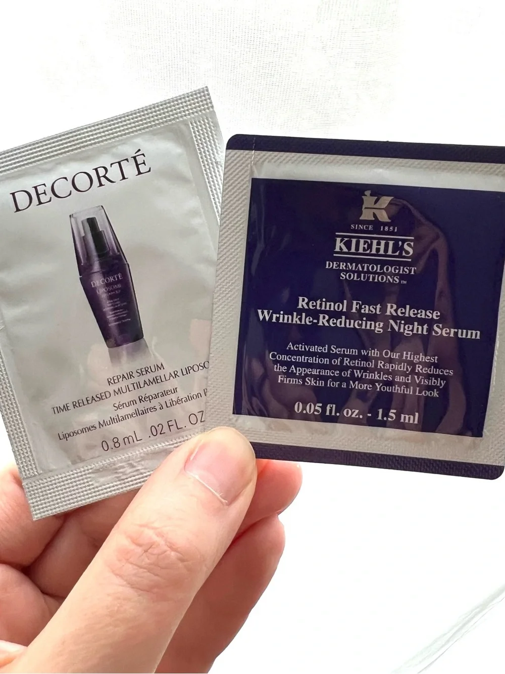 5 for 25⚡️Kiehl's & Decorté Serum Sample Duo Packets